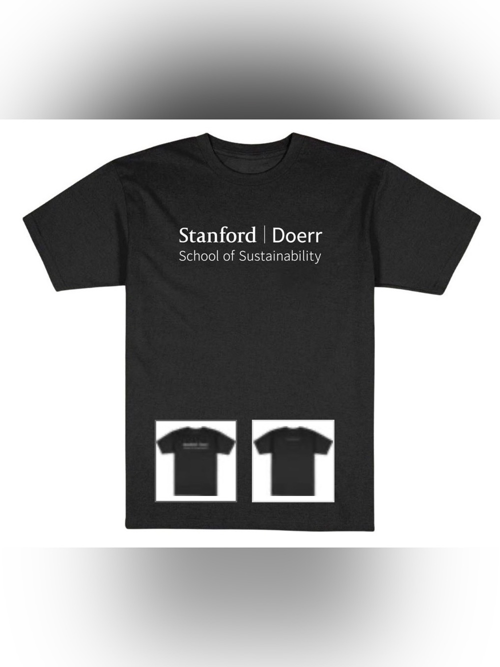 Doerr School of Sustainability Black Logo T-Shirt